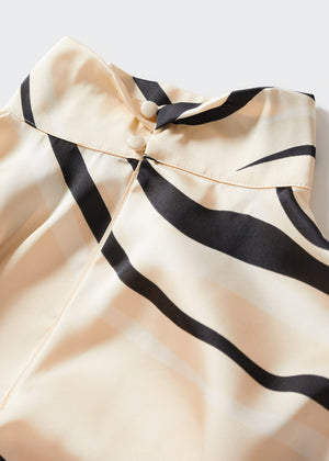 Satin print blouse - Details of the article 8