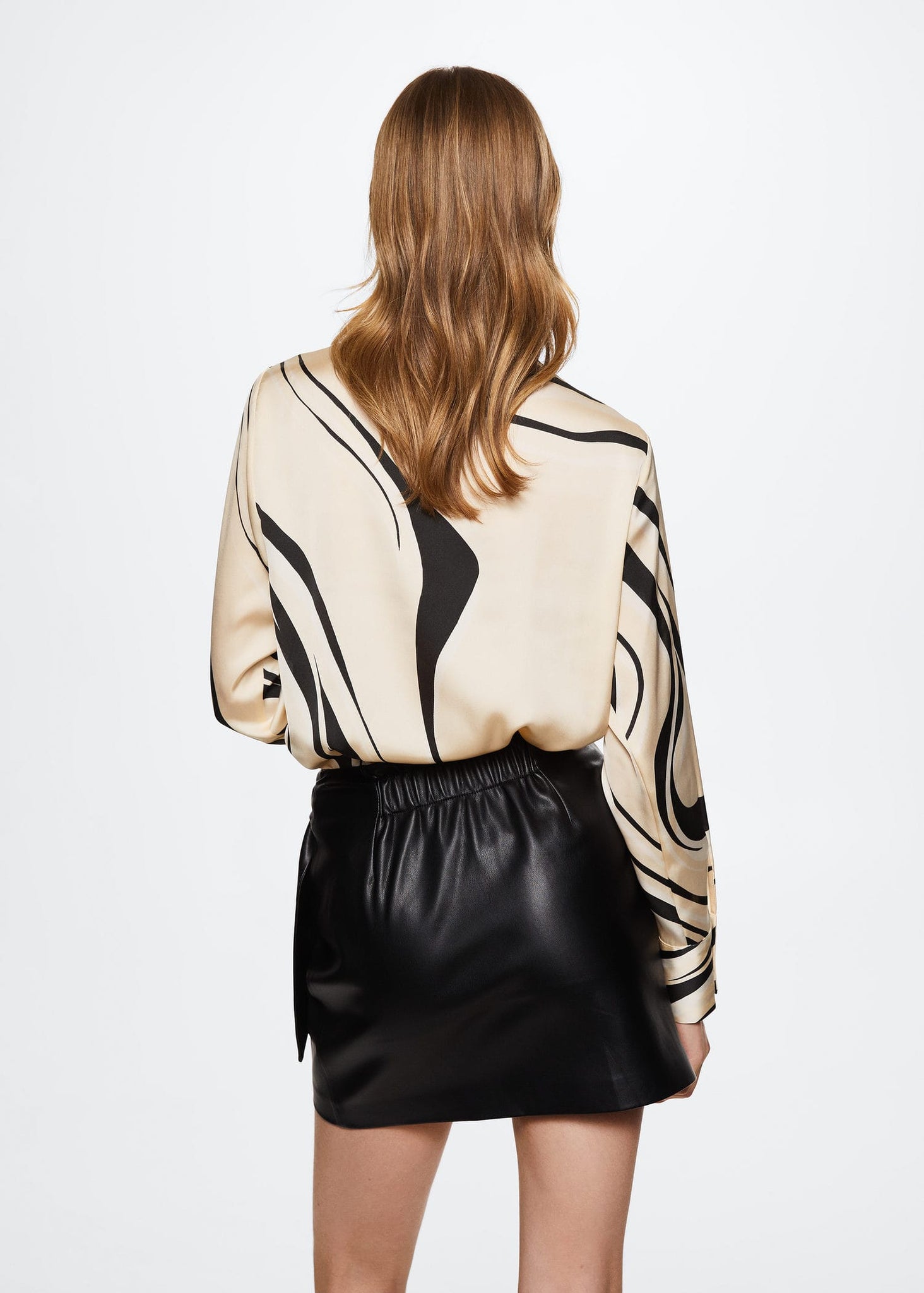 Satin print blouse - Reverse of the article