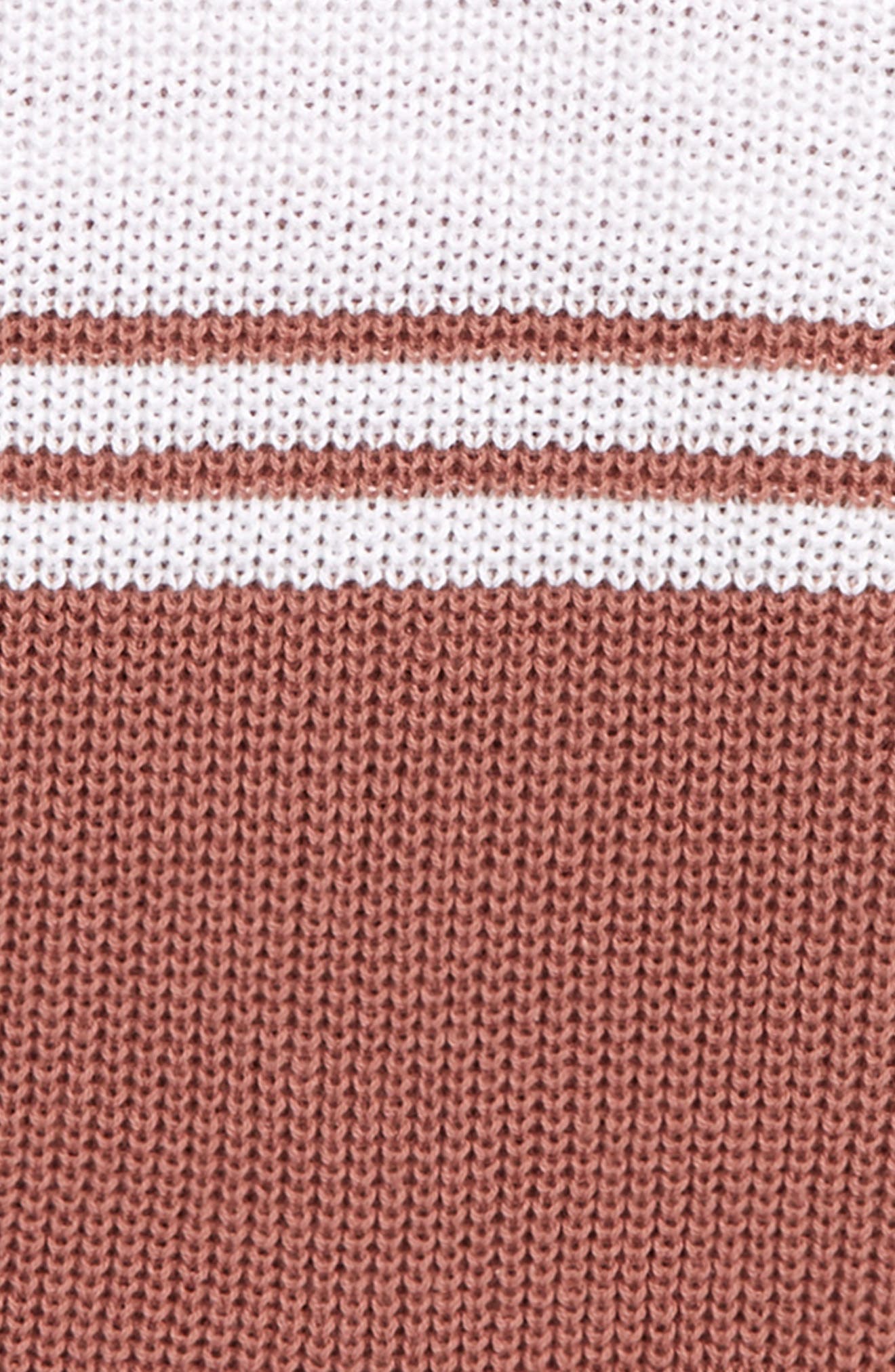 MELROSE AND MARKET Kids' Varsity Sweater, Alternate, color, TAN BURLWOOD TRIPLE STRIPE
