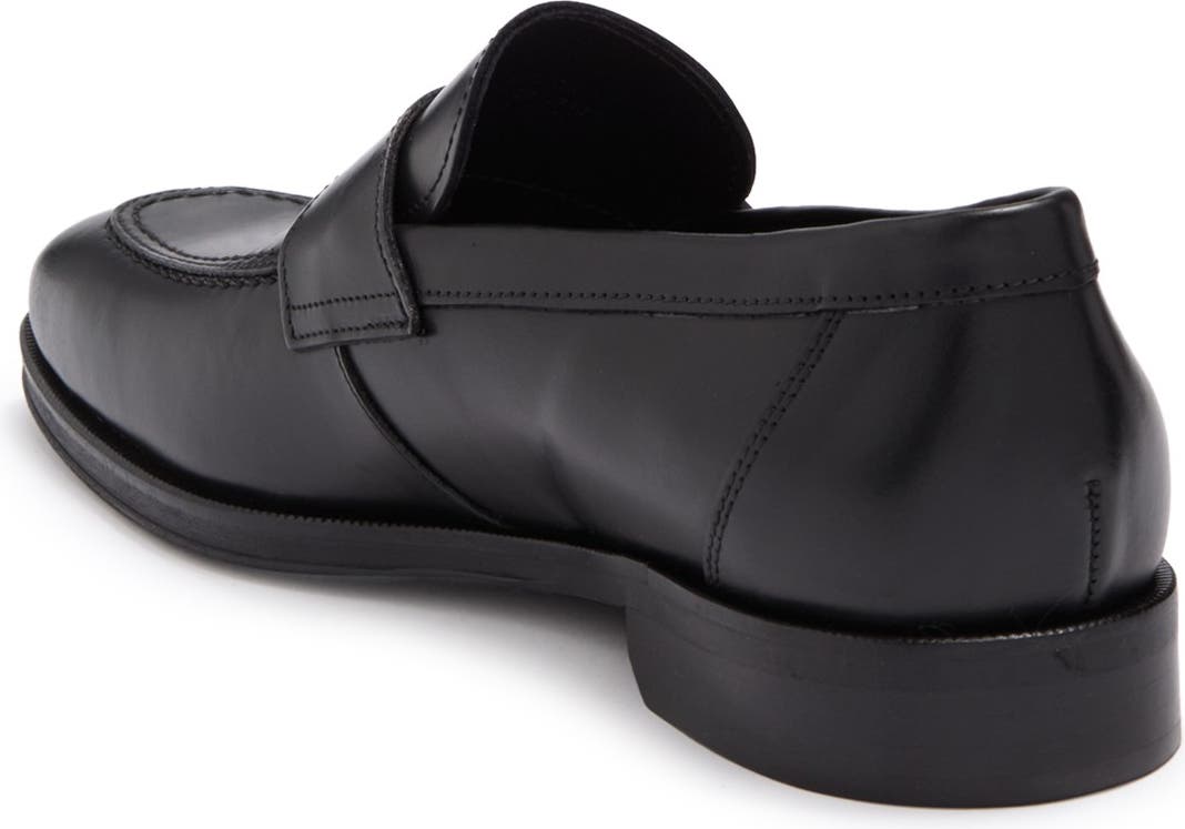 BRUNO MAGLI Hudson Penny Slot Strap Loafer, Alternate, color, BLACK