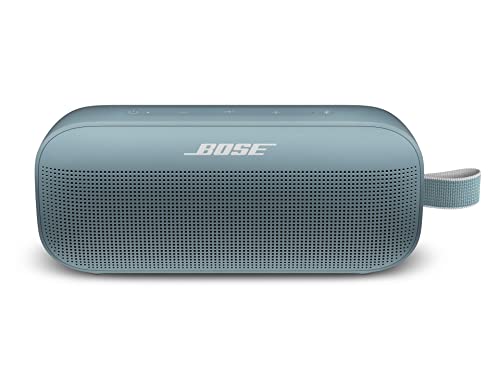 Bose SoundLink Flex Bluetooth Speaker, Portable Speaker with Microphone, Wireless Waterproof Speaker for Travel, Outdoor and Pool Use, Stone Blue