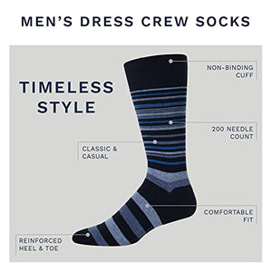 Cole Haan Men's Dress Socks - Patterned Crew Socks (3 Pack)