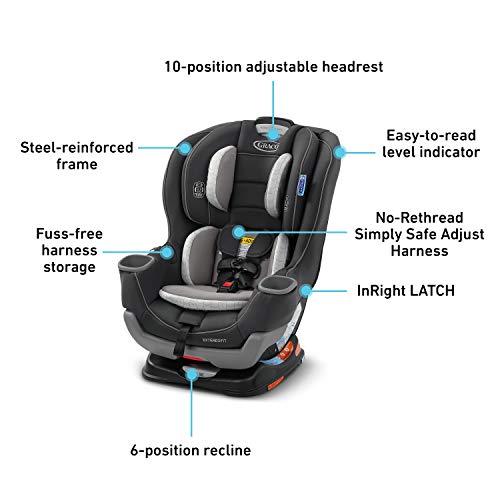 Graco Extend2Fit 2-in-1 Car Seat, Redmond