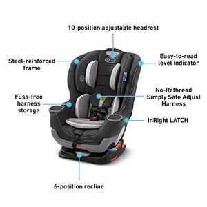 Graco Extend2Fit 2-in-1 Car Seat, Redmond