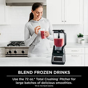 Ninja BN701 Professional Plus Blender, 1400 Peak Watts, 3 Functions for Smoothies, Frozen Drinks & Ice Cream with Auto IQ, 72-oz.* Total Crushing Pitcher & Lid, Dark Grey