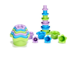 Green Toys Stacking Cups, Purple/Blue/Green