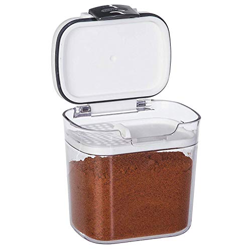 Progressive International Prepworks Mini ProKeeper 1.5 Cup Spice, Herb, Baking Soda/Powder, Snack Airtight Food Storage Container, Clear