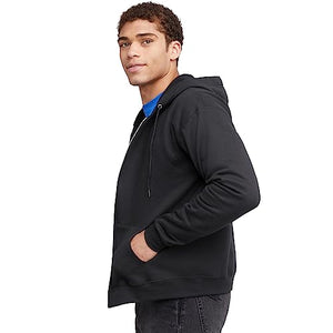 Hanes Men’s Full-Zip EcoSmart Hoodie, Fleece Hooded Sweatshirt with Zipper