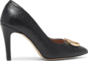 VALENTINO BY MARIO VALENTINO Clara Logo Pump, Alternate, color, BLACK