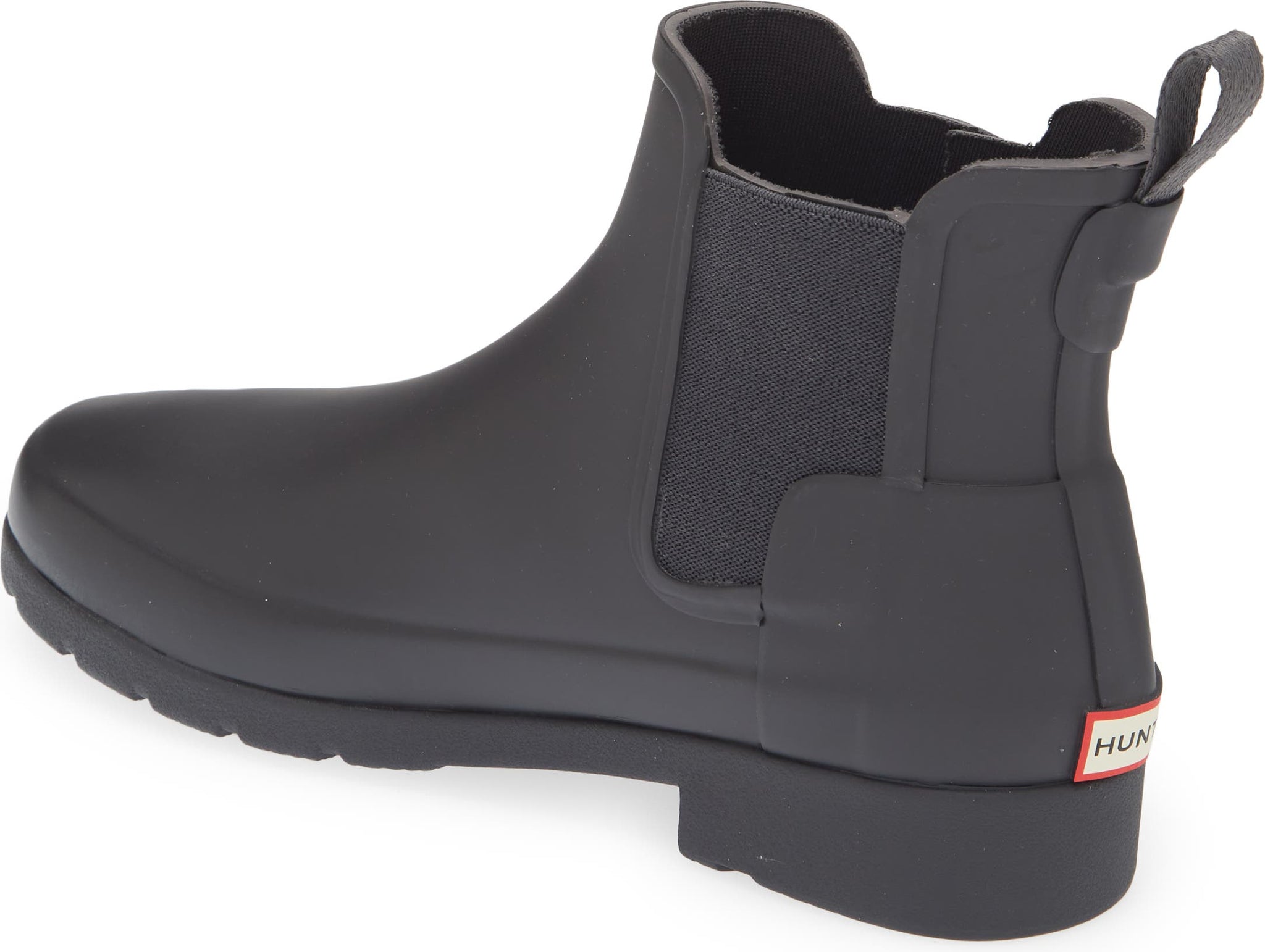 HUNTER Refined Waterproof Chelsea Boot, Alternate, color, ONYX