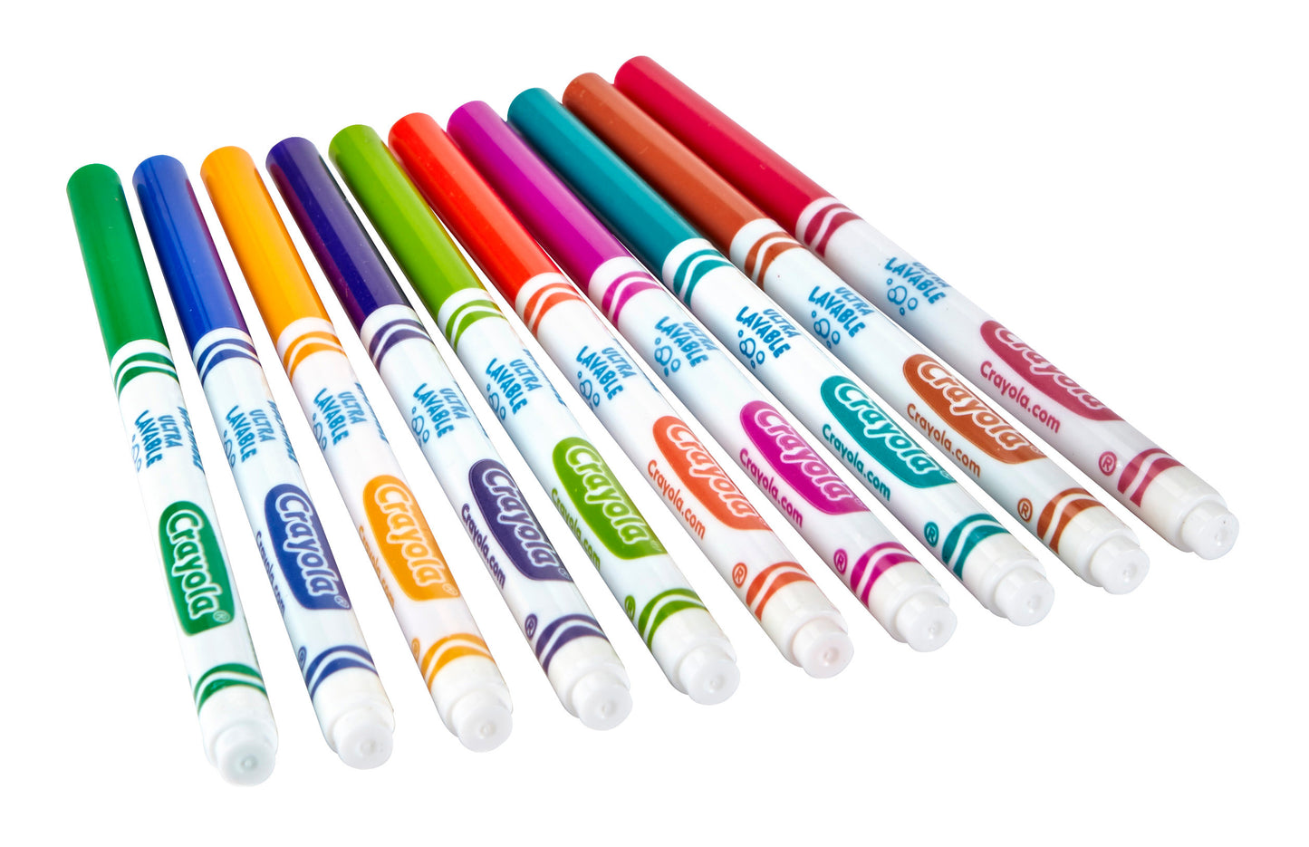 image 6 of Crayola Washable Marker Set, 12-Colors, Fine