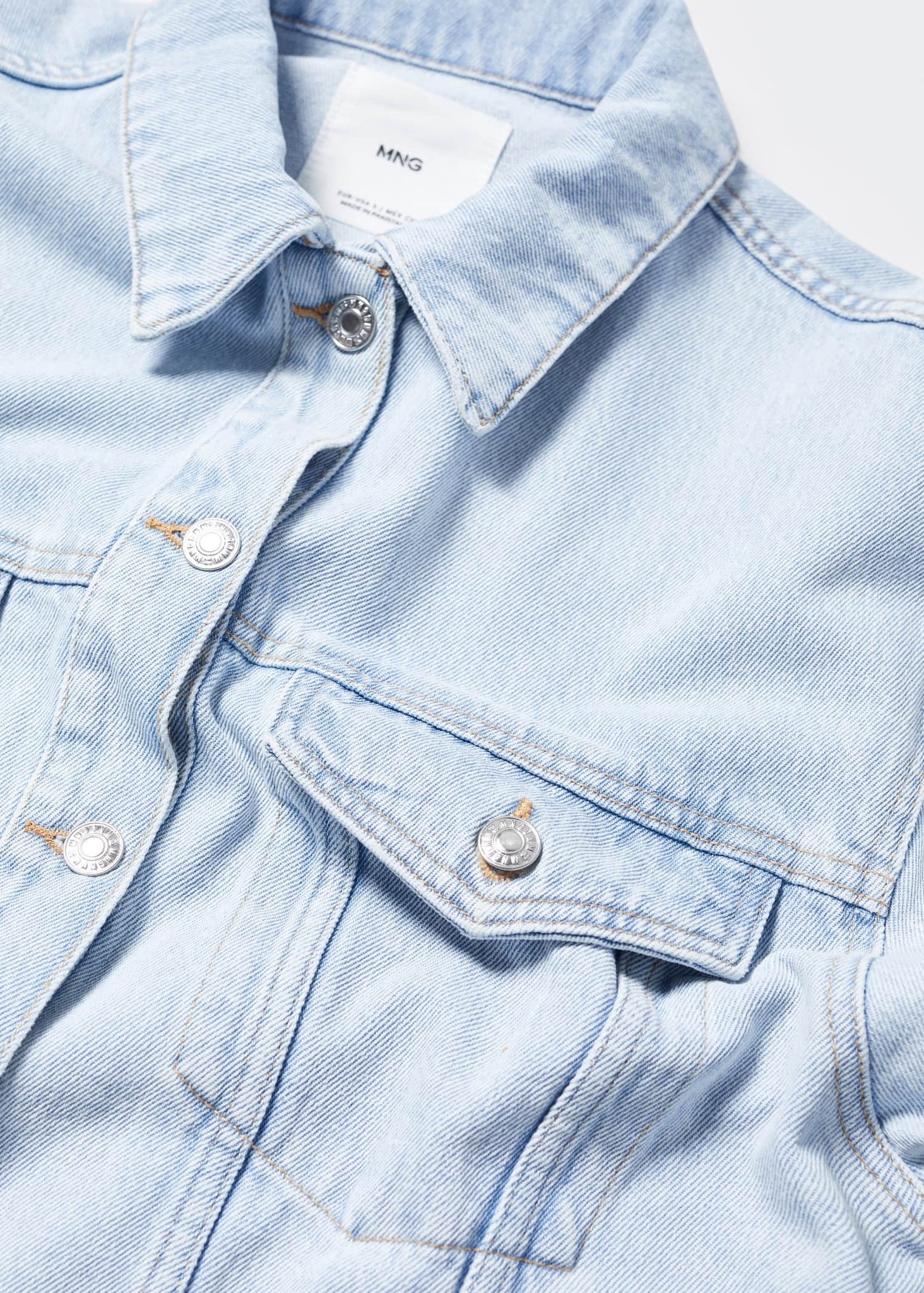 Denim oversized jacket - Details of the article 8