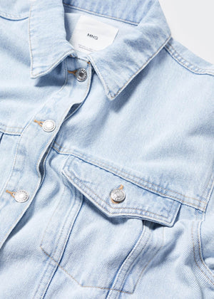 Denim oversized jacket - Details of the article 8