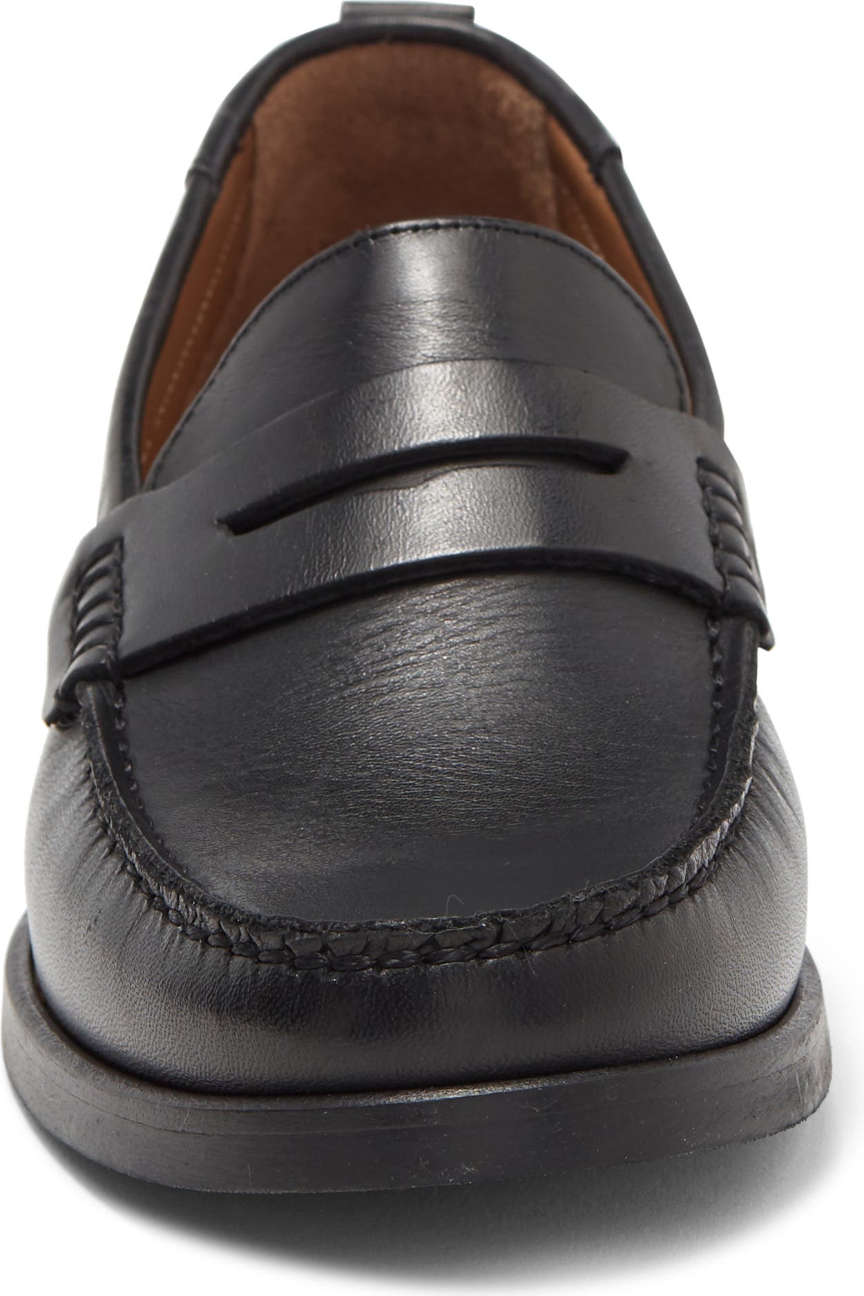 TED BAKER LONDON Alffie Leather Saddle Loafer, Alternate, color, BLACK