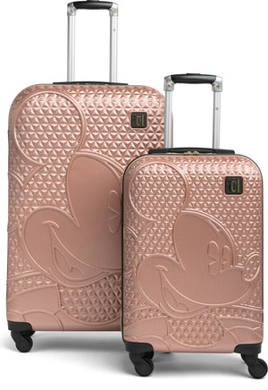 FUL Disney Mickey Mouse Textured Hardside Spinner Case - Set of 2, Main, color, GOLD