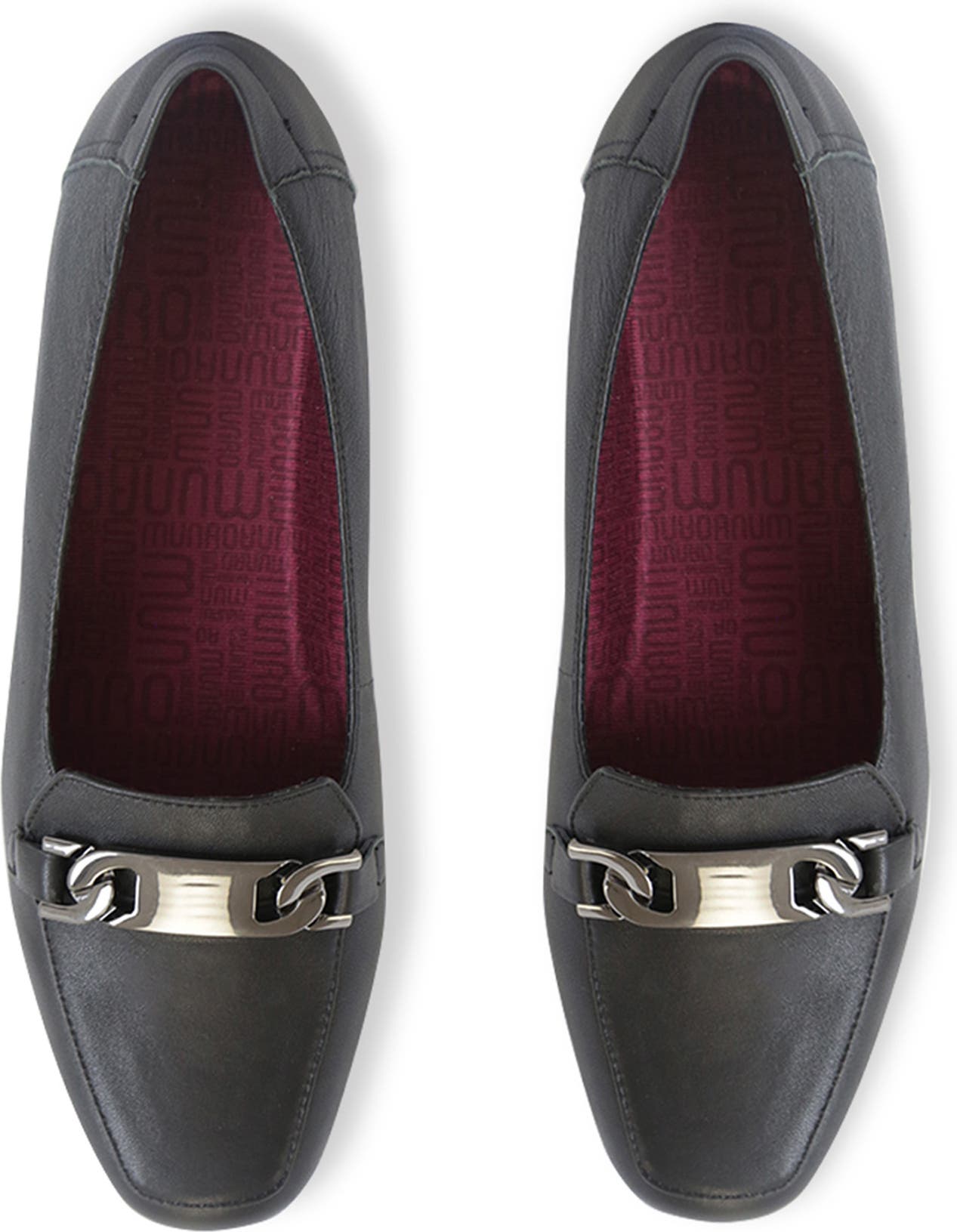 MUNRO Blair Bit Loafer, Main, color, BLACK CALF LEATHER