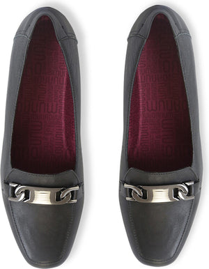 MUNRO Blair Bit Loafer, Main, color, BLACK CALF LEATHER