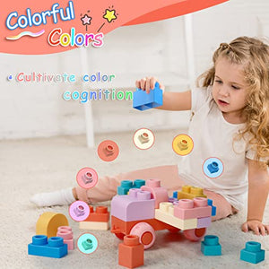 Top STEM Soft Building Block Sets for Kids Aged 18 months to 6 years old.Mega Building Blocks for preschool.Large Construction Block Toys for Toddler to Improve Imagination、Creativity、Hands-on Ability