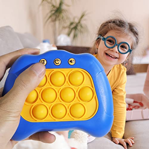 AIPINQI Pop It Game Light Up Fidget Toy, Quick Push Game Console, Whack a Mole Game, Decompression Breakthrough Puzzle Pop Game Machine, Multiple Game Modes Toy for 3+ Years