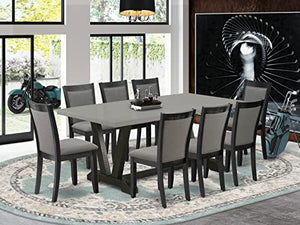 East West Furniture V697MZ650-9 Dining Room Set, 9-Pieces