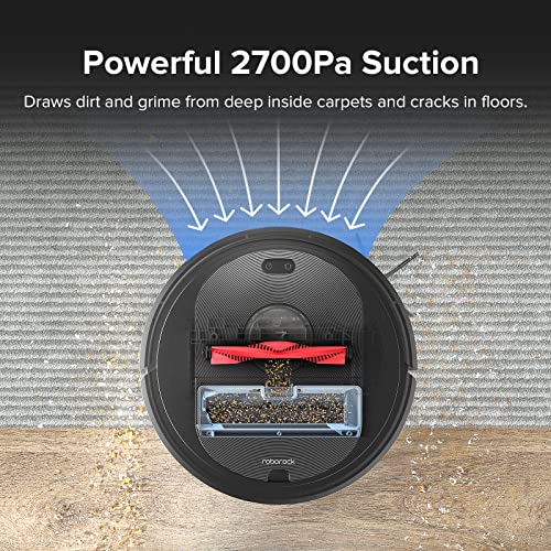 roborock Q5 Robot Vacuum Cleaner, Strong 2700Pa Suction, Upgraded from S4 Max, LiDAR Navigation, Multi-Level Mapping, 180 mins Runtime, No-go Zones, Ideal for Carpets and Pet Hair