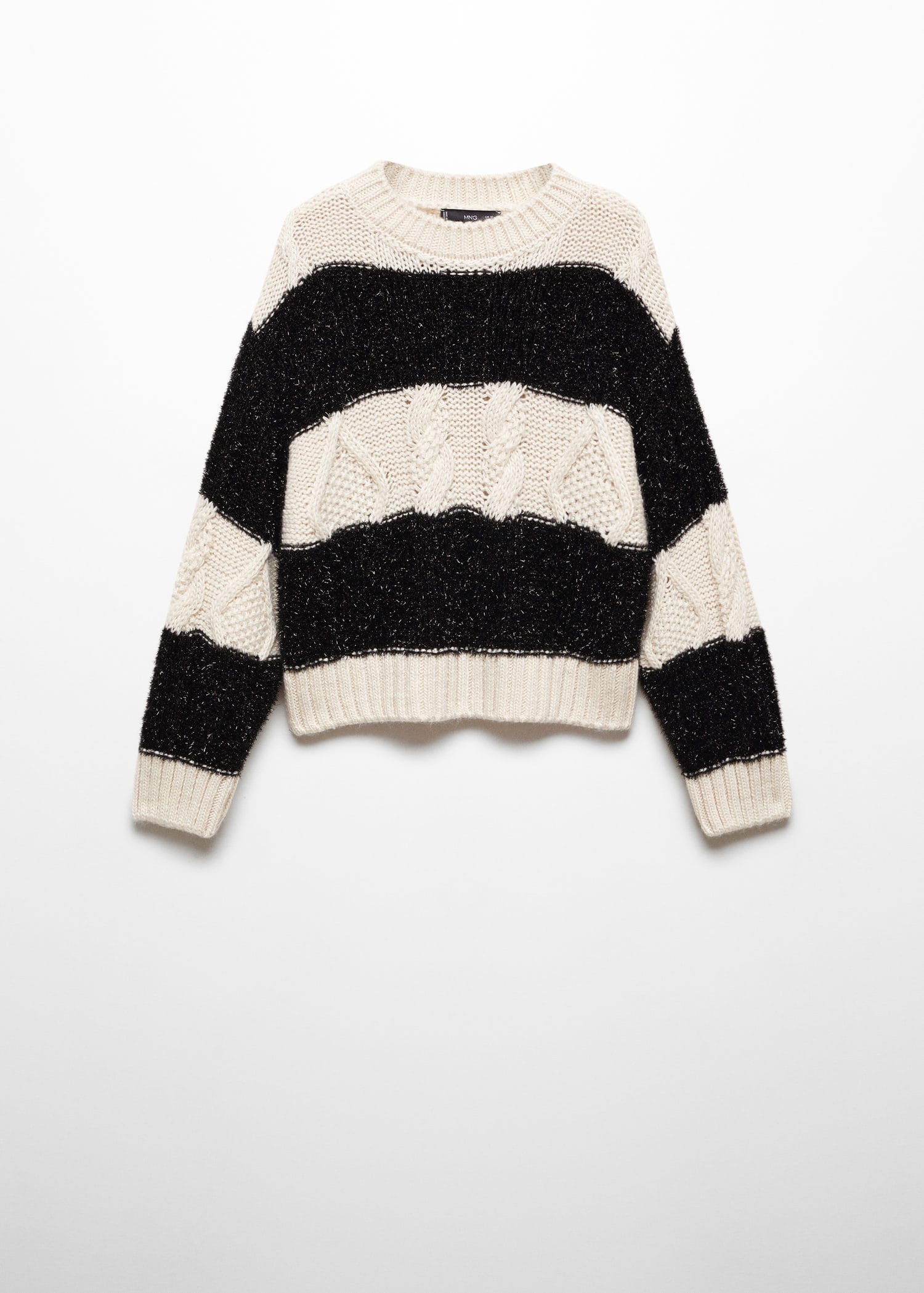 Lurex stripes sweater - Article without model