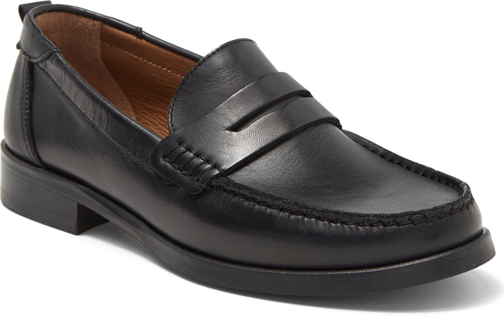 TED BAKER LONDON Alffie Leather Saddle Loafer, Main, color, BLACK