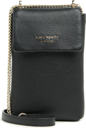 KATE SPADE NEW YORK crossbody chain strap bag, Main, color, BLACK