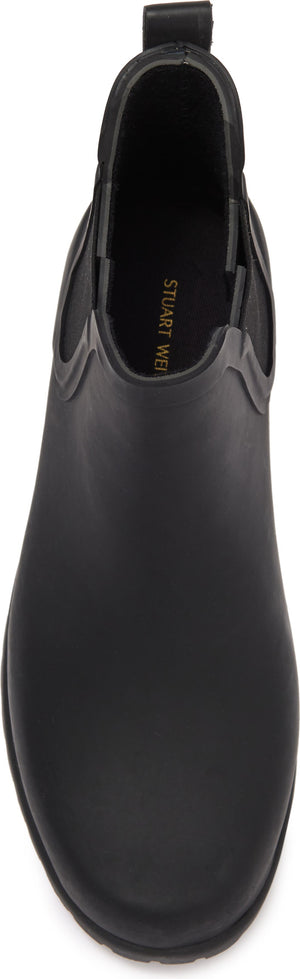 STUART WEITZMAN Reign Rubber Rain Boot, Alternate, color, BLACK