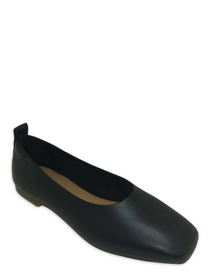 image 0 of Time and Tru Women's Soft Square Toe Ballet Flats (Wide Width Available)