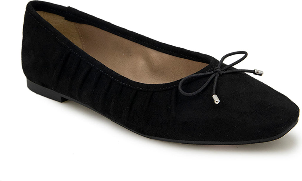 ESPRIT Faux-Suede Narissa Flat, Main, color, BLACK FS