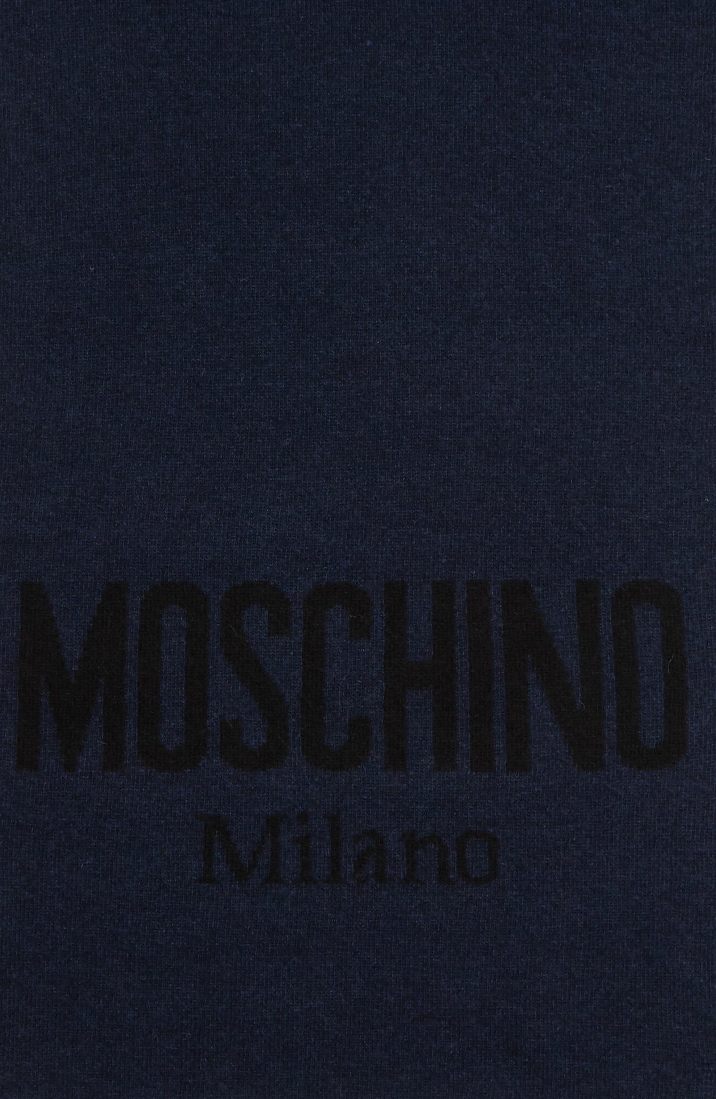 MOSCHINO 'Moschino' Cold Weather Scarf, Alternate, color, NAVY