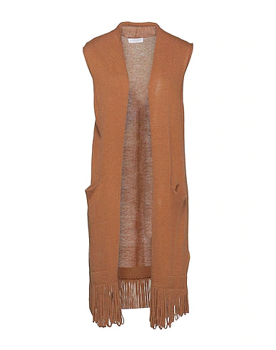 DIANA GALLESI Cardigan Camel 35% Viscose, 28% Wool, 26% Polyamide, 7% Silk, 4% Cashmere