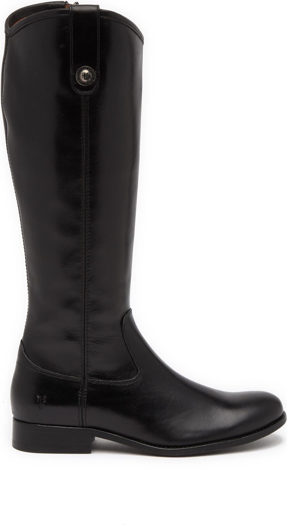 FRYE Melissa Button Tab Knee High Boot, Alternate, color, BLACK