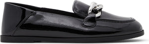 CALL IT SPRING Torii Curb Chain Vegan Loafer, Alternate, color, BLACK