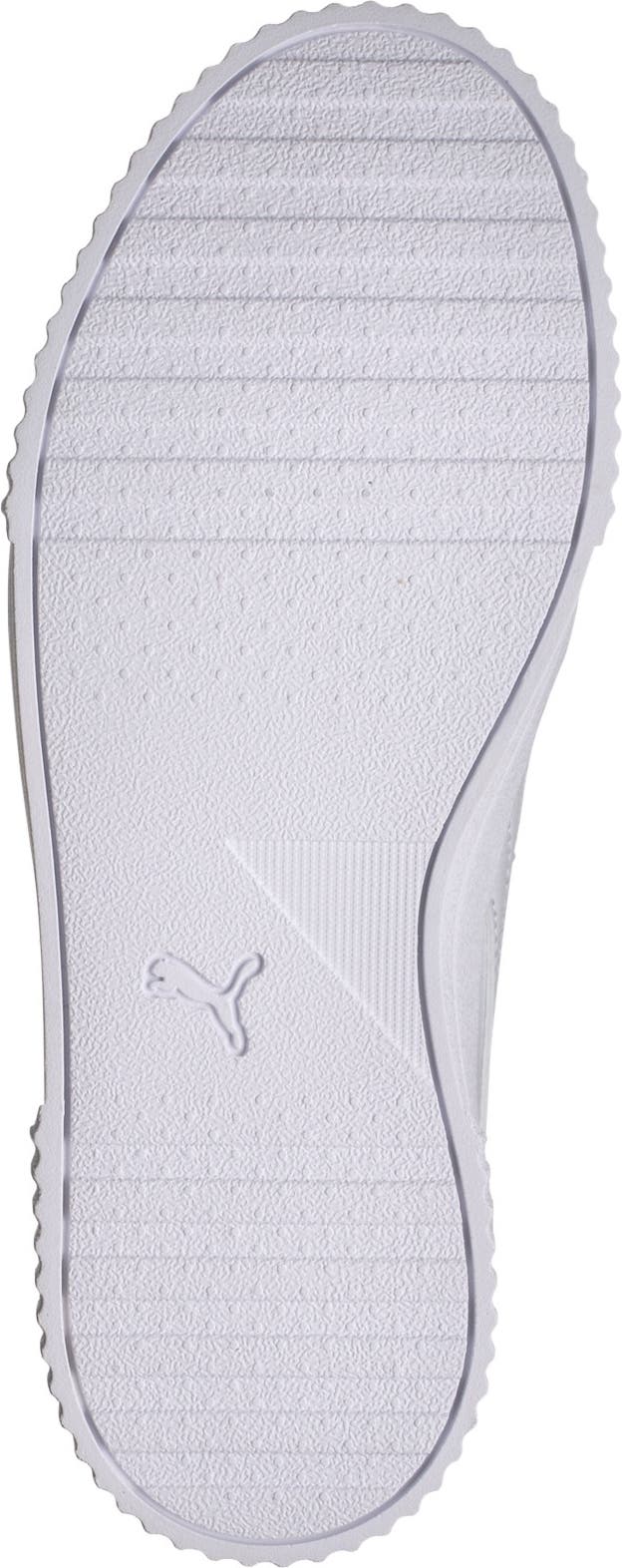 PUMA Carina Leather Platform Sneaker, Alternate, color, PUMA WHITE-PUMA WHITE
