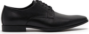 ABOUND Ace Plain Toe Derby, Alternate, color, BLACK SAFFIANO