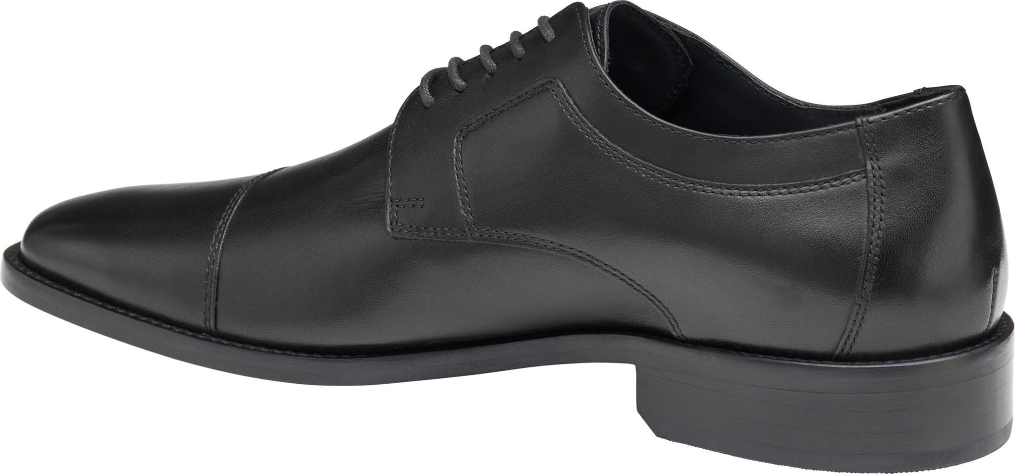 Johnston & Murphy Novick Cap Toe Derby - Wide Width Available, Alternate, color, BLACK