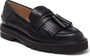 STUART WEITZMAN Mila Platform Kiltie Loafer, Main, color, BLACK