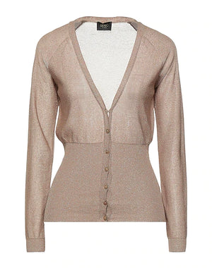 LIU •JO Cardigan Sand 53% Polyester, 47% Viscose