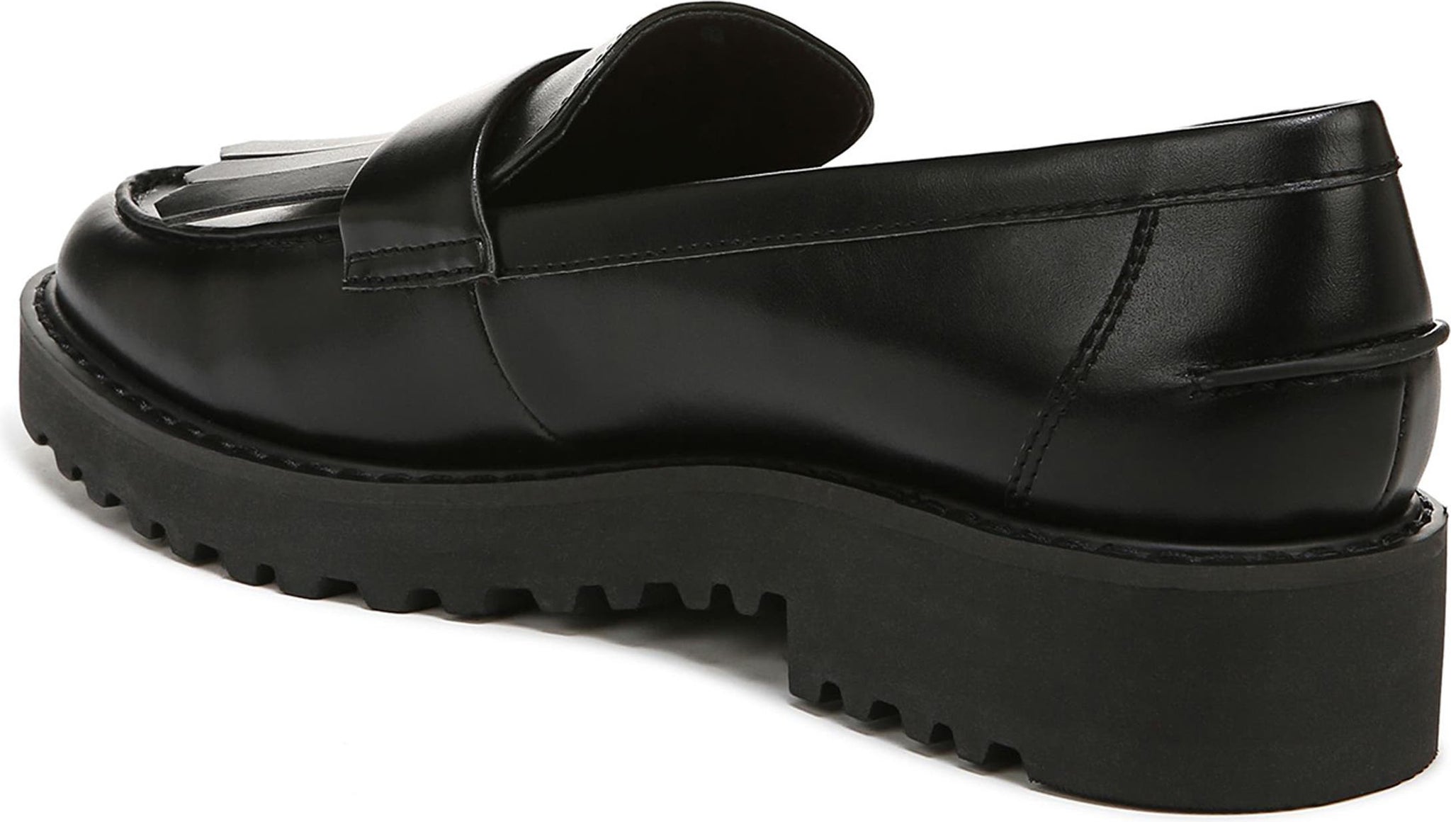 FRANCO SARTO Cello Kiltie Lug Sole Loafer, Alternate, color, BLACK