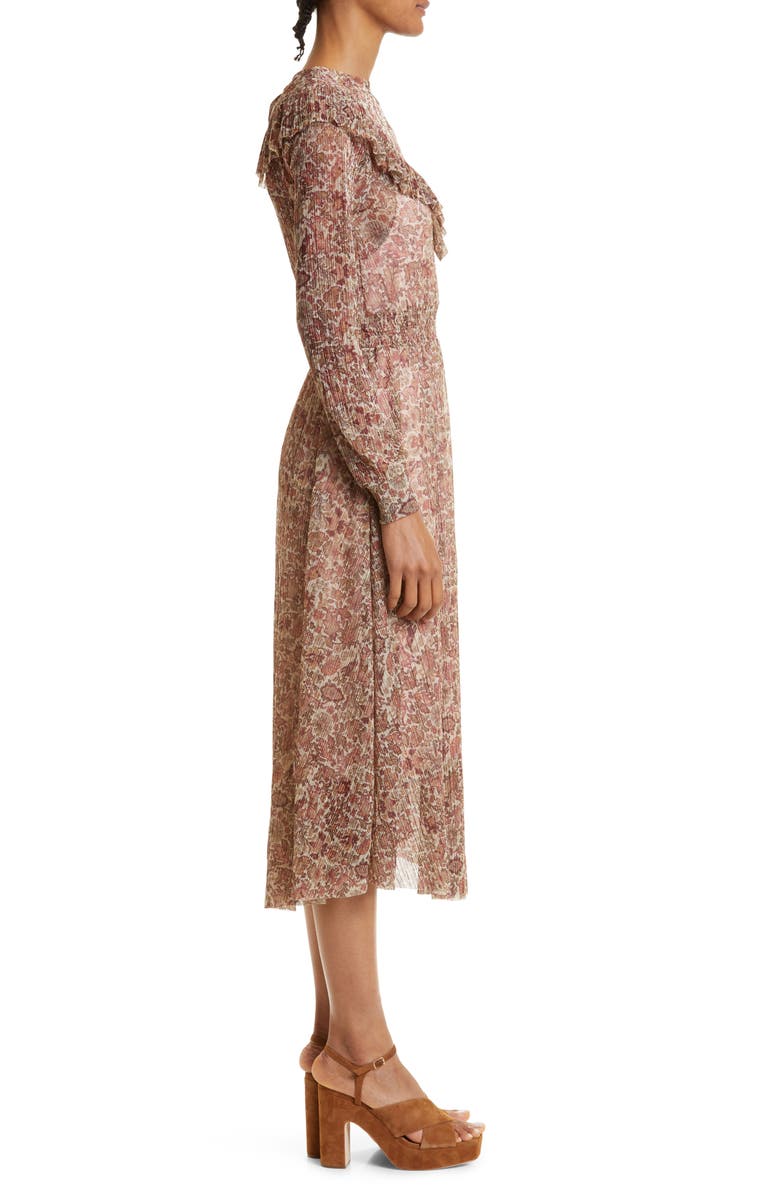 TED BAKER LONDON Debbix Floral Long Sleeve Fit & Flare Dress