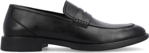 VANCE CO Keith Vegan Leather Penny Loafer, Alternate, color, BLACK