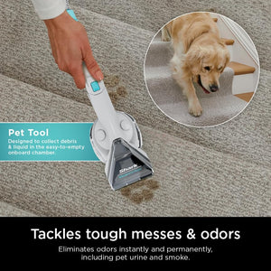 Shark PX201 StainStriker Portable Carpet & Upholstery Cleaner, Spot, Stain, & Odor Eliminator, 3 Attachments, Perfect for Pets, Carpet, Area Rugs, Couches, Upholstery, Cars & More, White