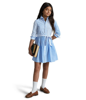 Polo Ralph Lauren Kids   Cotton Poplin Fun Shirtdress (Big Kids)