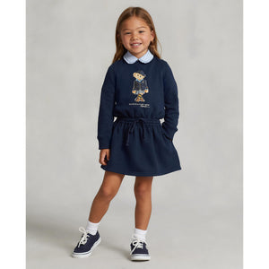 Polo Ralph Lauren Kids   Polo Bear Fleece Dress (Toddler)