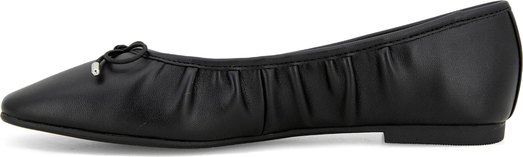 ESPRIT Narissa Faux Leather Flat, Alternate, color, BLACK PU