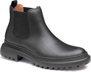 Johnston & Murphy Kelton Chelsea Boot, Main, color, BLACK FULL GRAIN