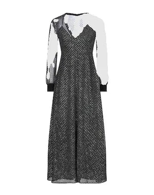 REDValentino Long dress Black 100% Polyester