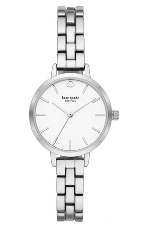 KATE SPADE NEW YORK metro bracelet watch, 30mm, Main, color, SILVER